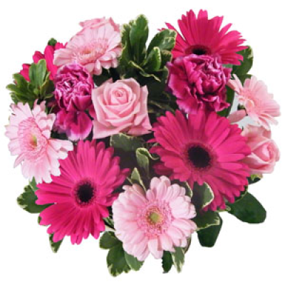 Colour of Cerise Bouquet - A vibrant, fresh bouquet of pink & cerise flowers expertly arranged and hand delivered on the day of your choice