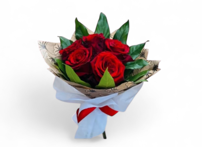 Forever Yours - Forever Yours is a timeless elegant red rose bouquet featuring vibrant roses nestled in lush foliage, this simple design symbolizes love and beauty.