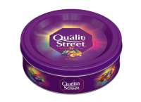 Quality Street - Nestle Quality Street offers 12 iconic sweets including milk and dark chocolates and toffees tightly wrapped like sparkling jewels to create more magic moments for you and your family. Available in 3 different Sizes: 410g, 550 and 750g.